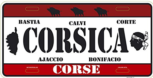 PLAQUE AMERICAINE COLLECTION CORSE REGION DE FR...
