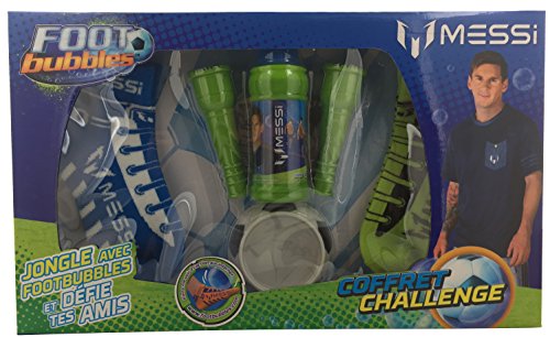 Kanaï Kids - kkbulfoot08 - foot bubbles - lionel messi- coffret luxe - 2 paires de chaussettes + 1 souffleur + 1 solution + 1 récipient - modèle aléatoire - multicolore code EAN 3558380031840 