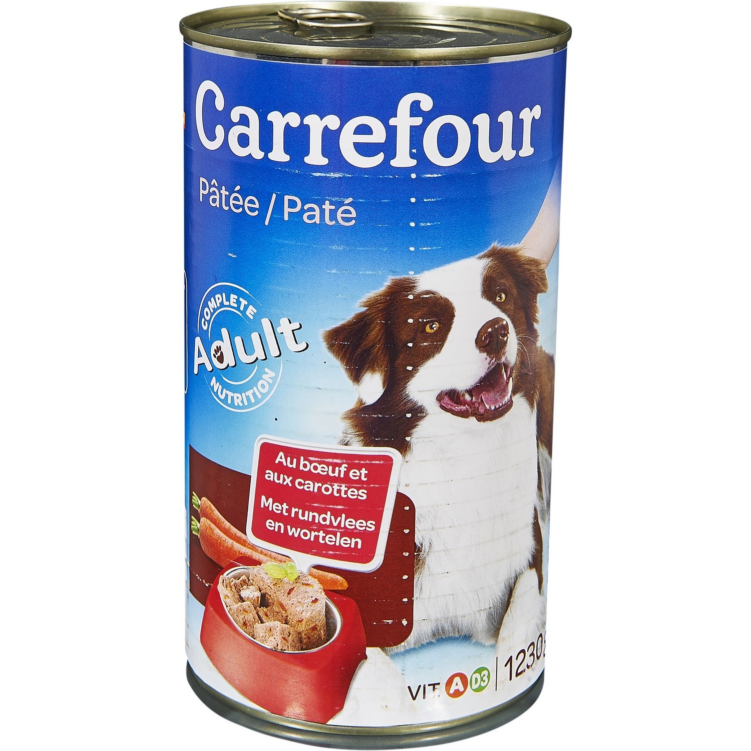 Pâtée pour chien bœuf/carottes CARREFOUR