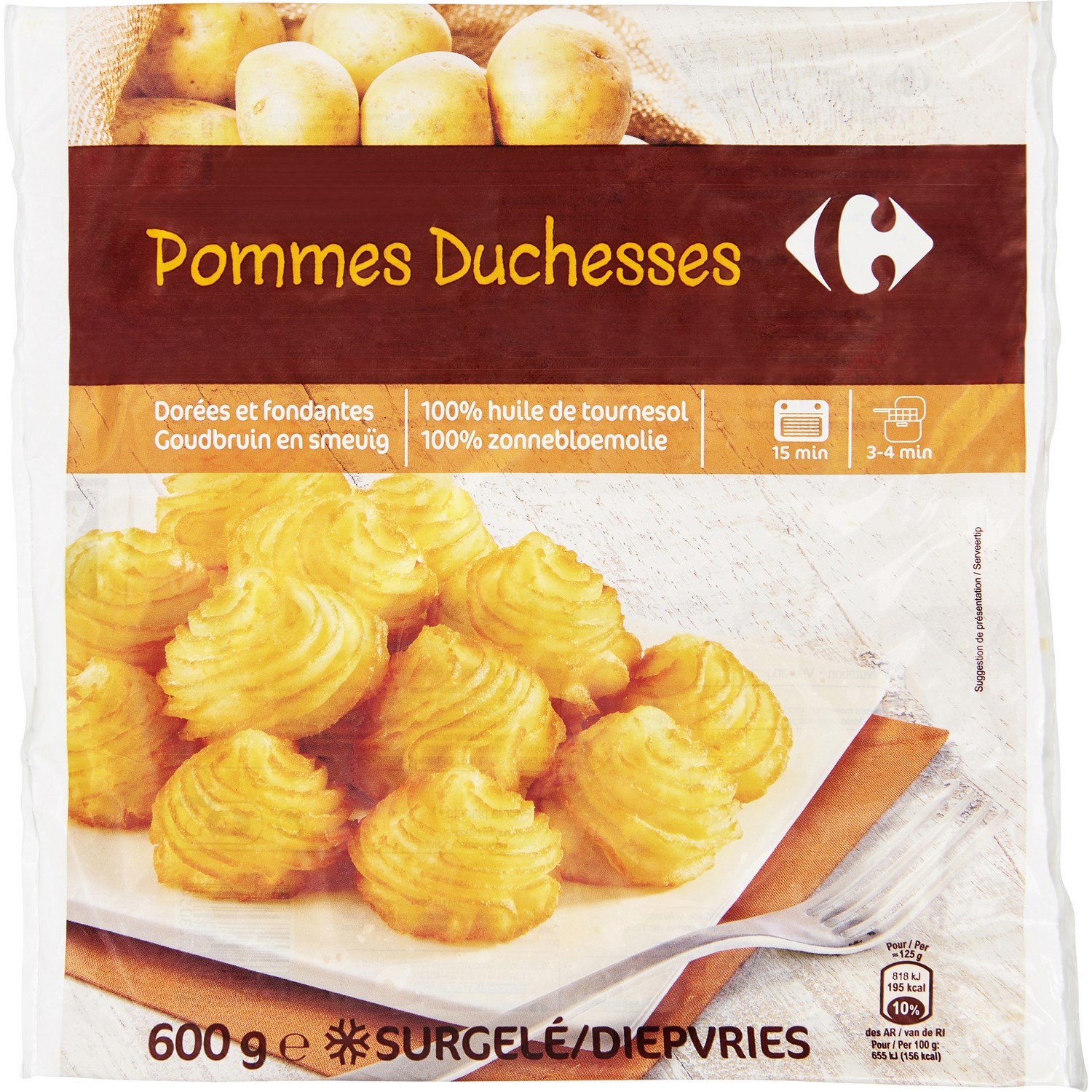CARREFOUR Pommes duchesses  CARREFOUR code EAN 3560070028054 