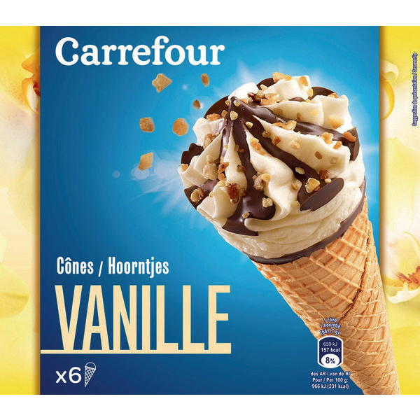 Cônes vanille