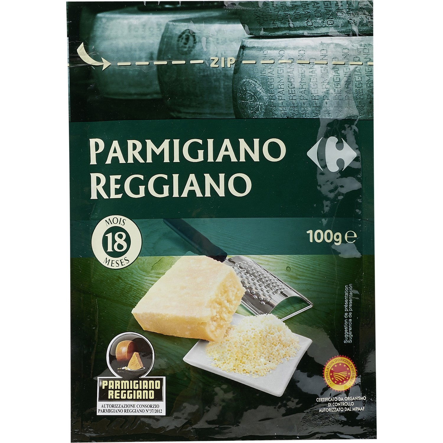 Parmesan râpé AOP CARREFOUR
