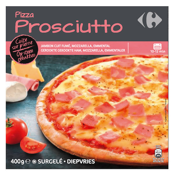 Pizza cuite sur pierre surgelée