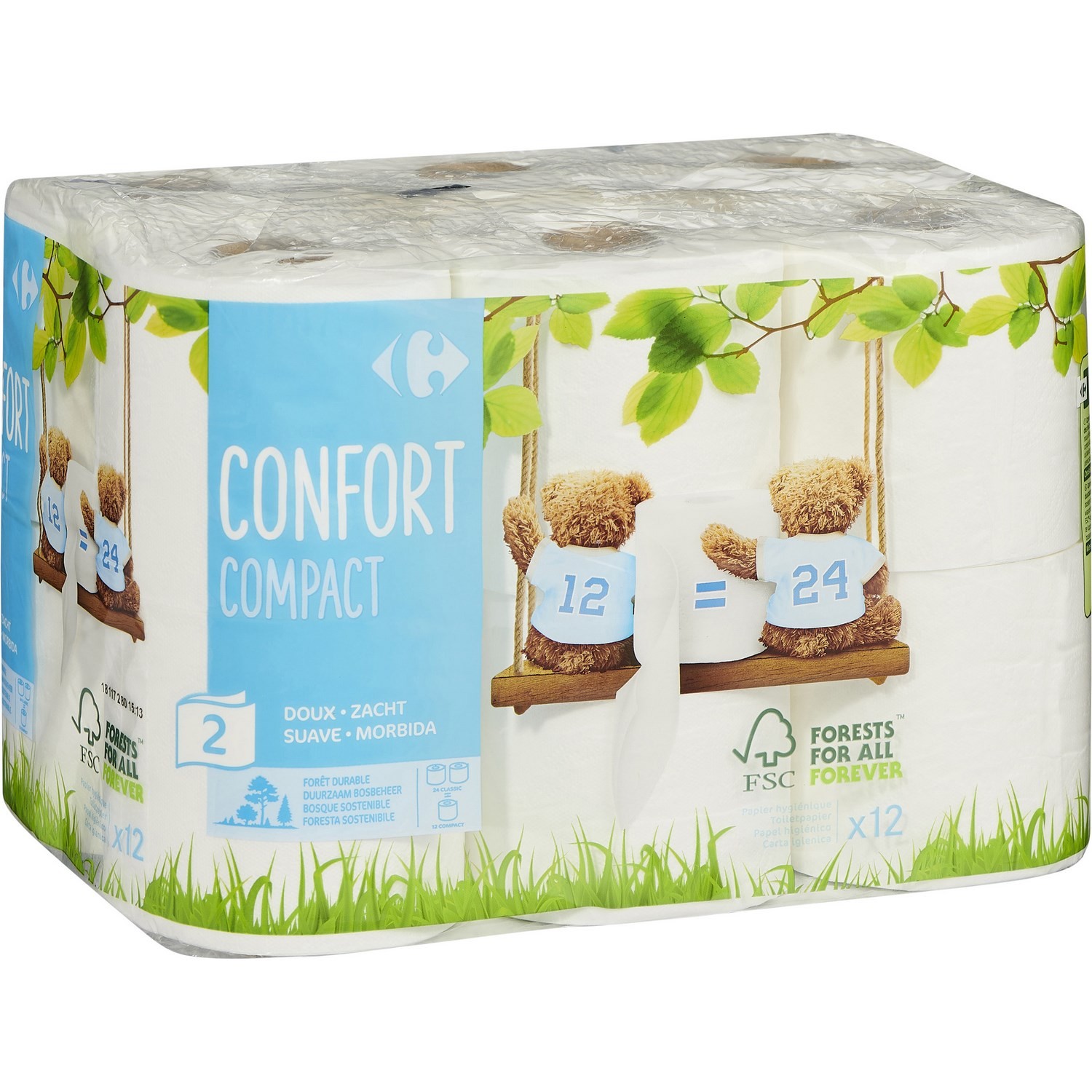 Papier toilette Confort Compact