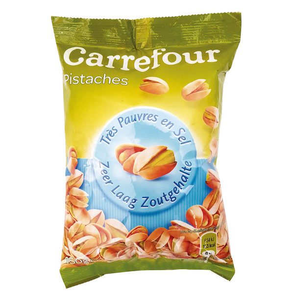 PISTACHES TRÈS PAUVRES EN SEL CARREFOUR
