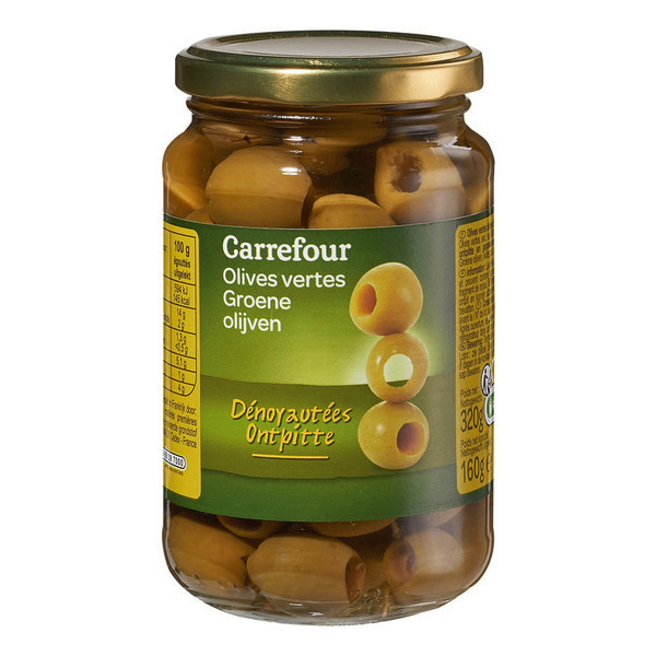 Olives vertes dénoyautées