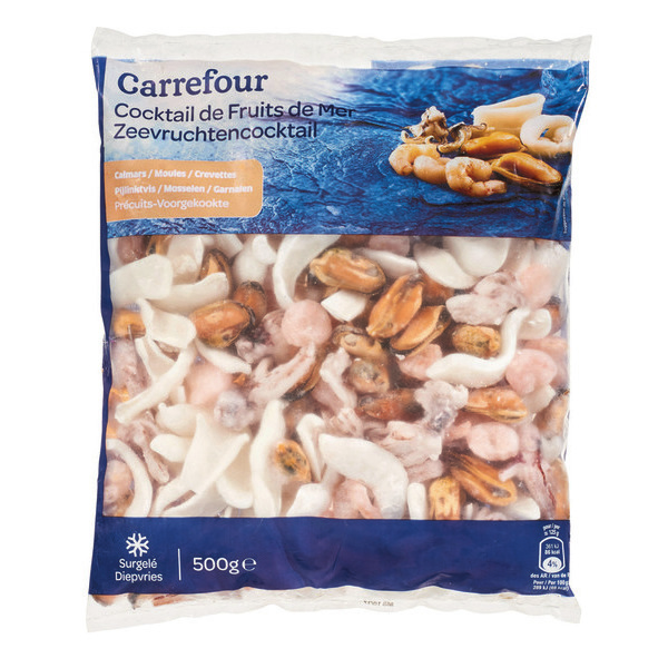 Cocktail de fruits de mer surgélés