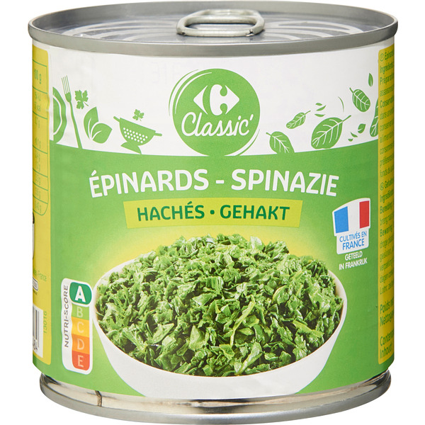 Epinards hachés