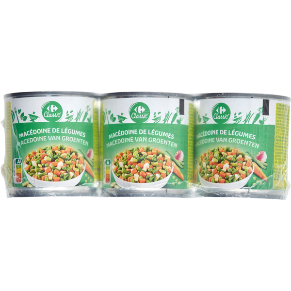 CARREFOUR CLASSIC' Macédoine de Légumes code EAN 3560070302079 
