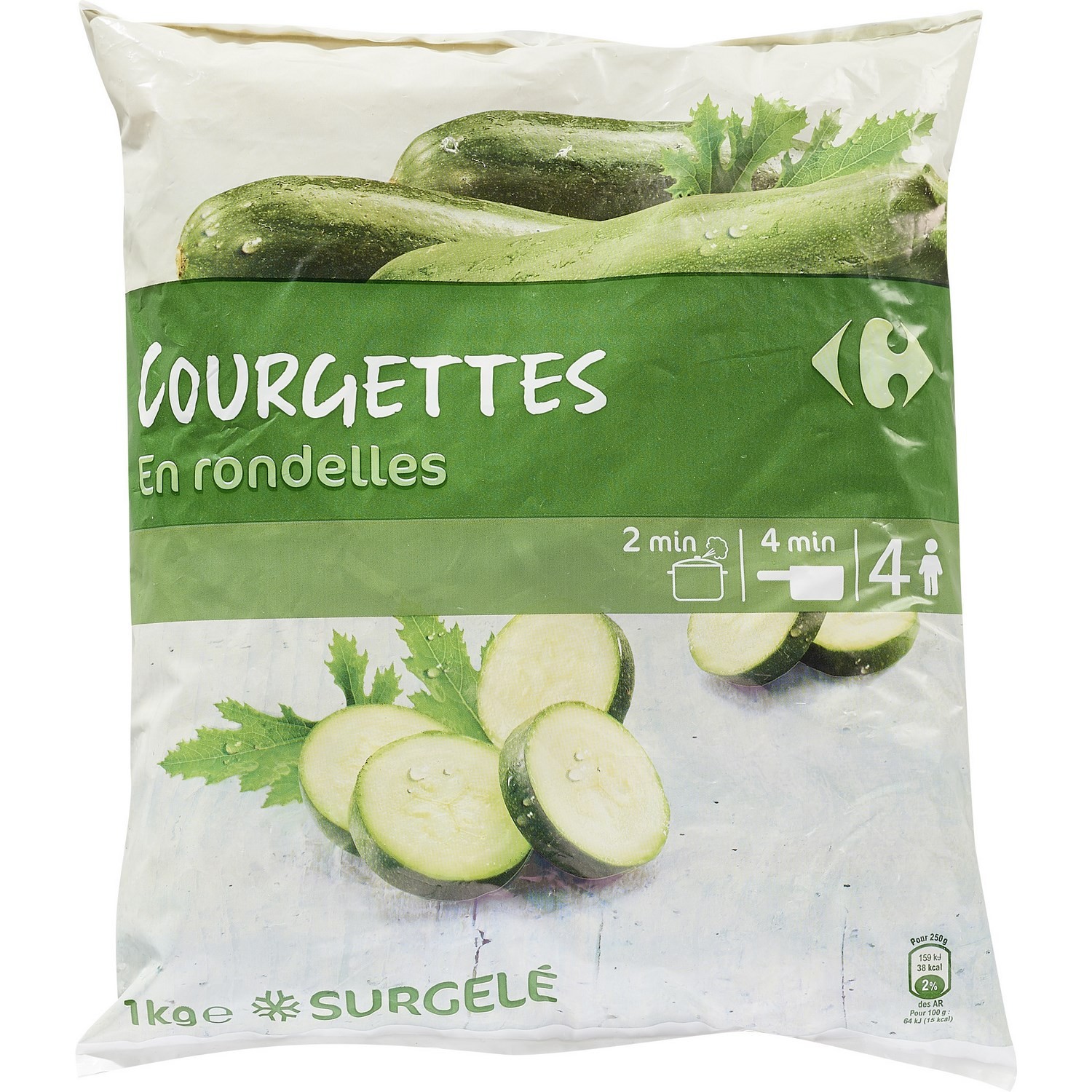 Courgettes en rondelles CARREFOUR