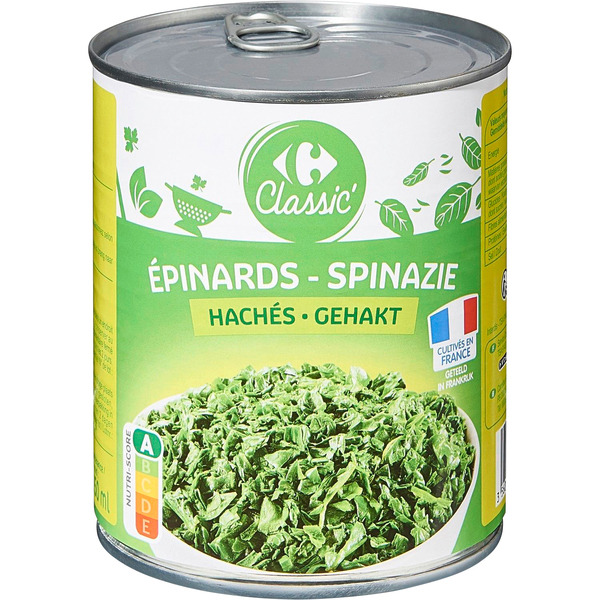 Epinards hachés