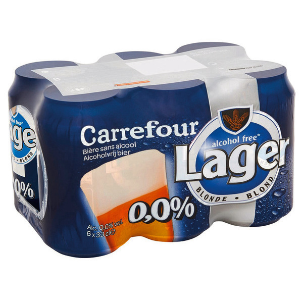 Bière blonde sans alcool 