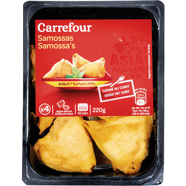 SAMOSSAS AU BŒUF CARREFOUR