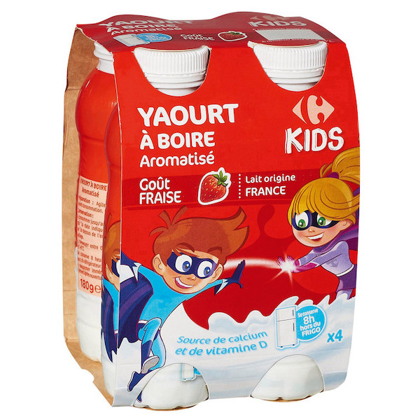 Yaourt à boire aromatisé 3560070354313 carrefour-kids Yaourt à boire aromatisé 3560070354313 carrefour-kids