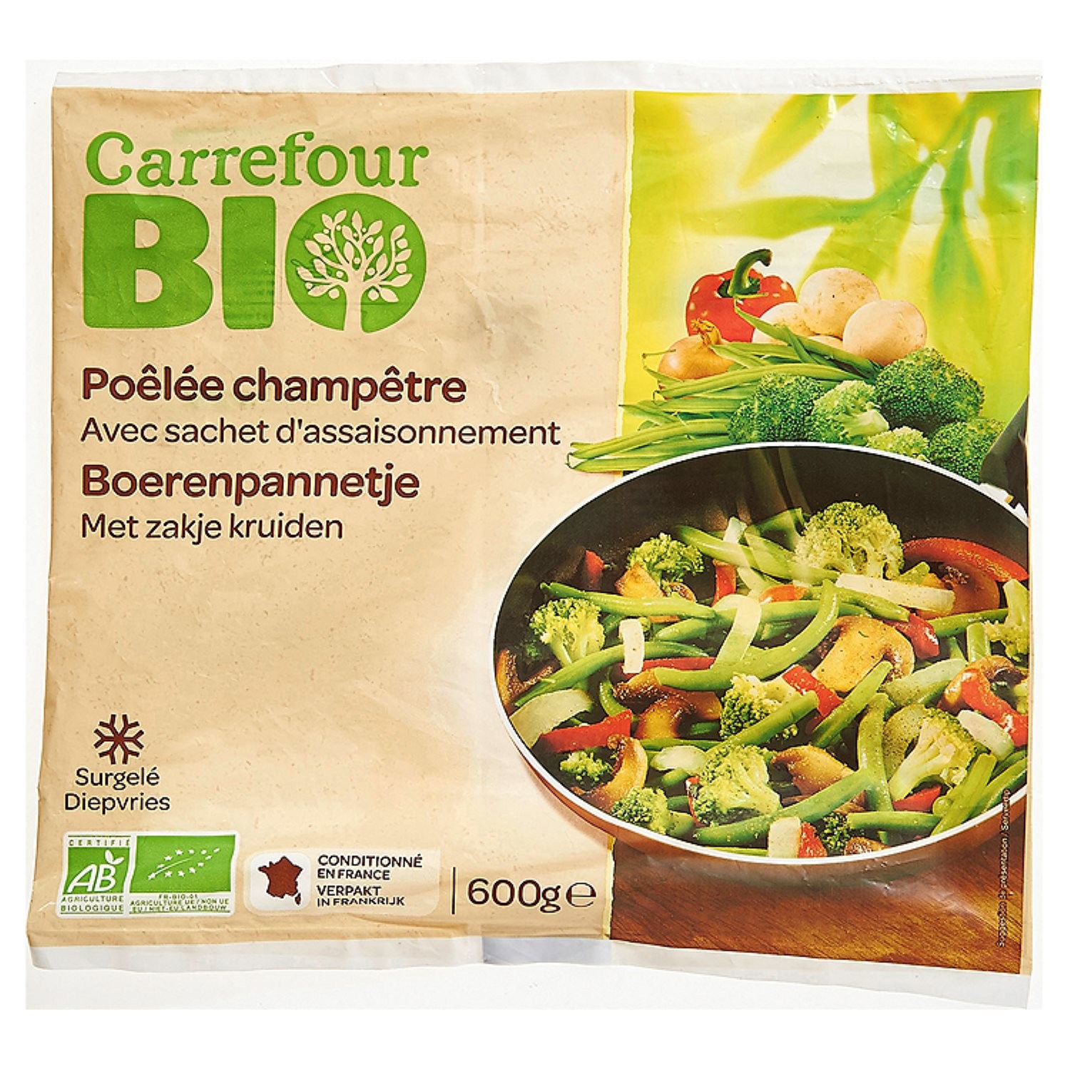 Légumes cuisinés bio poêlée champêtre CARREFOUR...