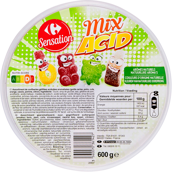 Assortiment de gélifiés