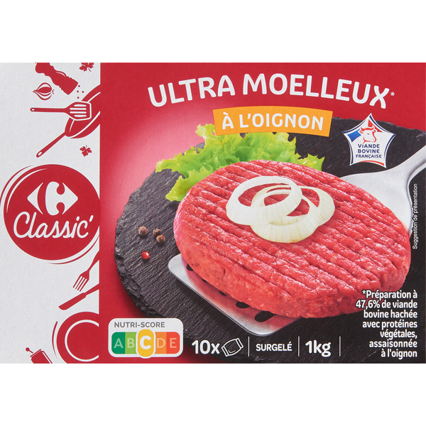 Haché à l'oignon surgelé