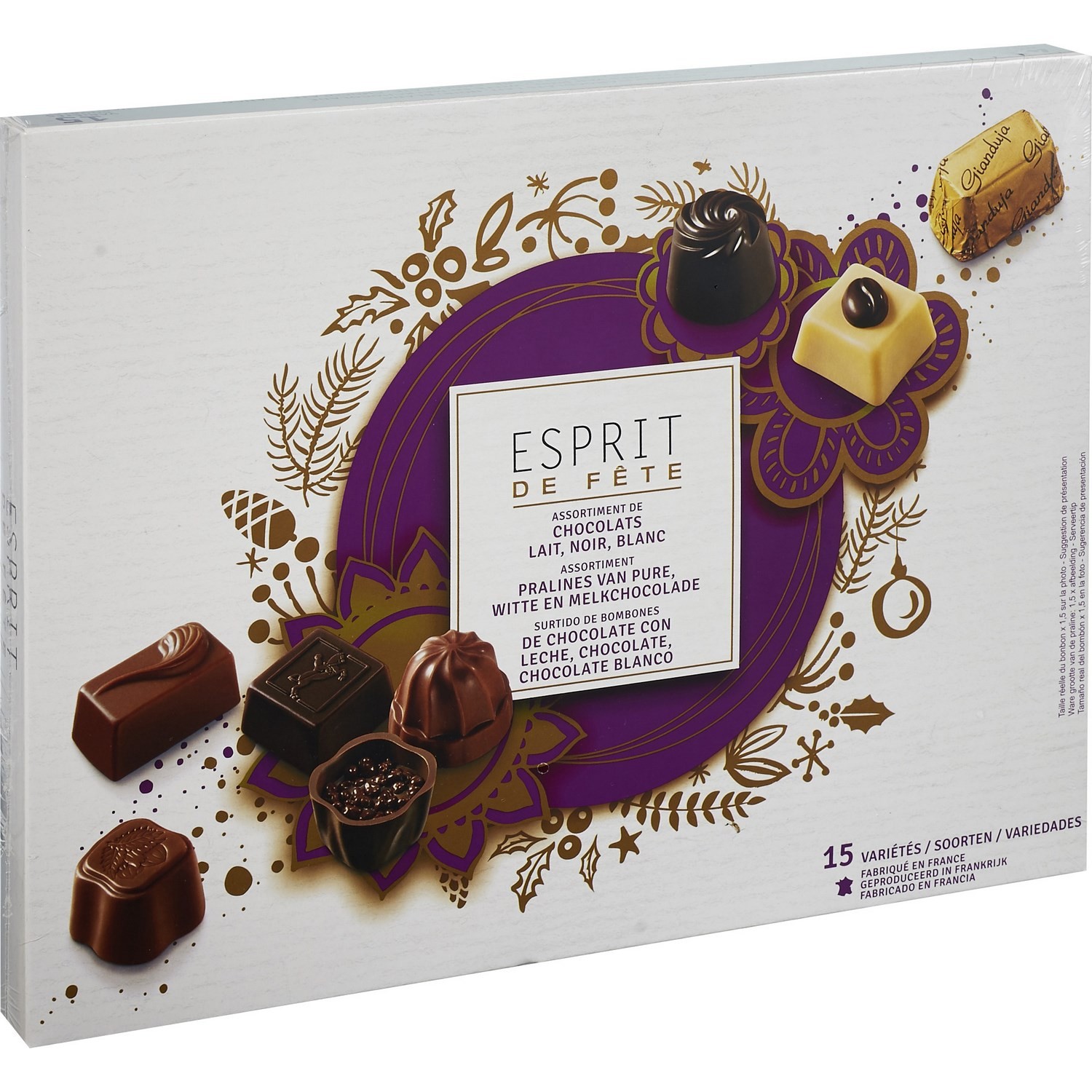 Chocolat assortiment lait noir blanc ESPRIT DE ...