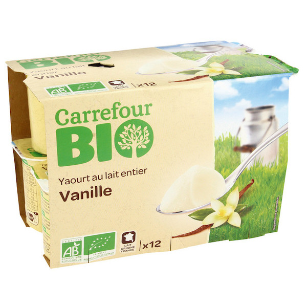 Yaourt au lait entier Vanille