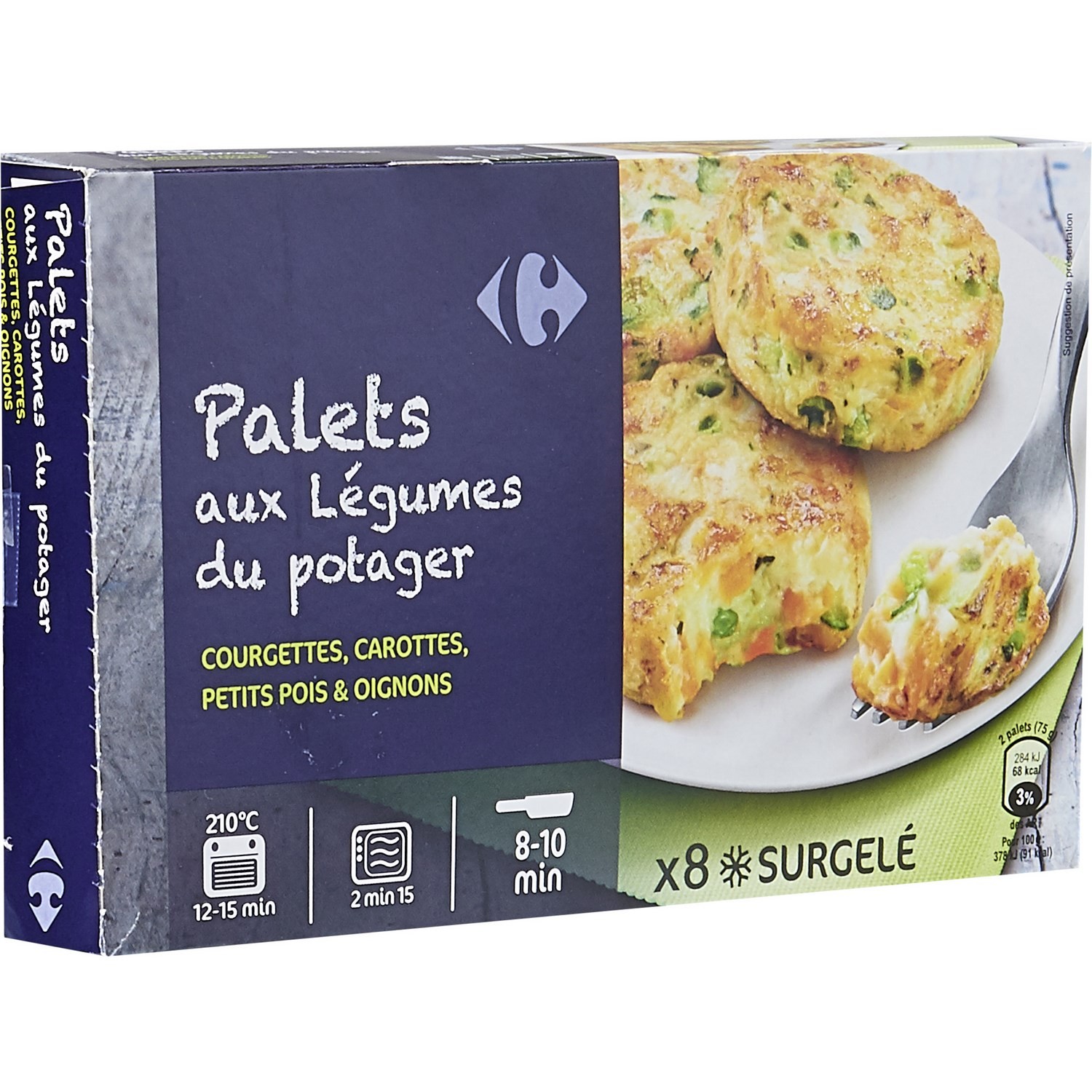 Légumes cuisinés palets petits légumes CARREFOUR