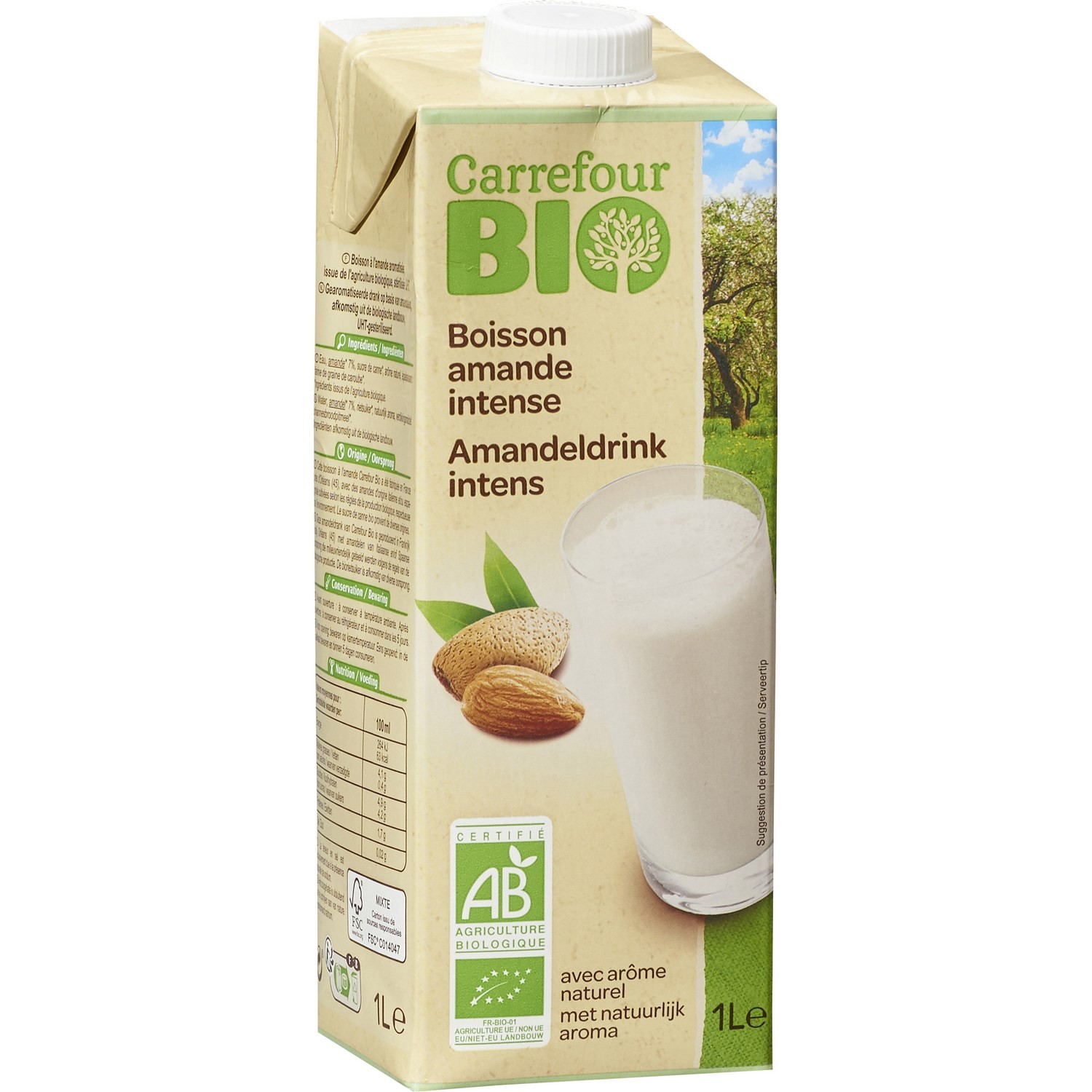 Boisson bio amande intense CARREFOUR BIO