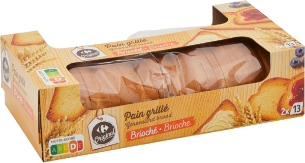 Pain grillé brioché