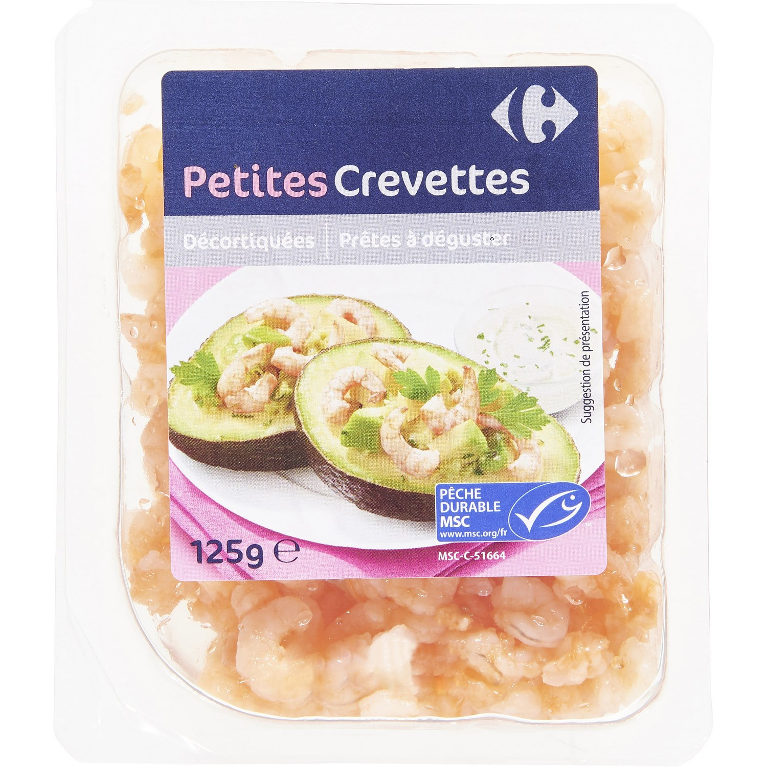 CARREFOUR Crevettes décortiquées CARREFOUR code EAN 3560070393763 