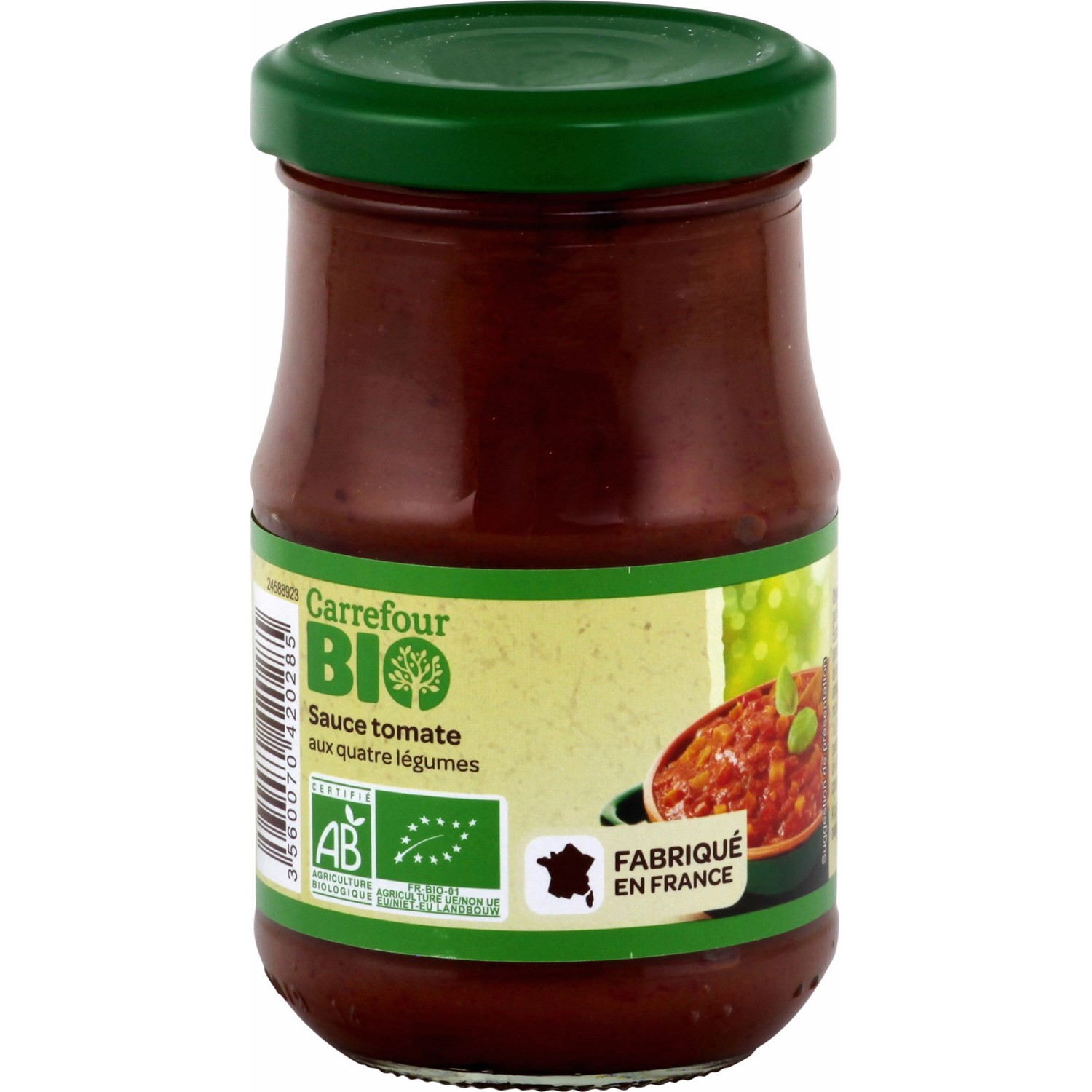 Sauce tomate aux 4 légumes CARREFOUR BIO