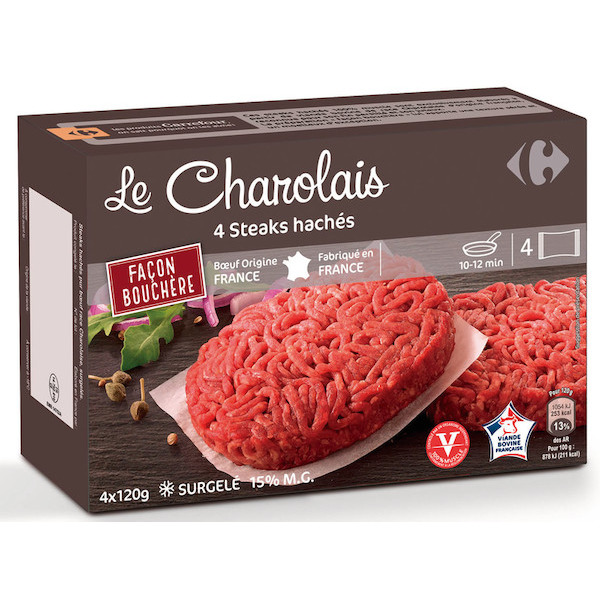 Steaks hachés surgelés