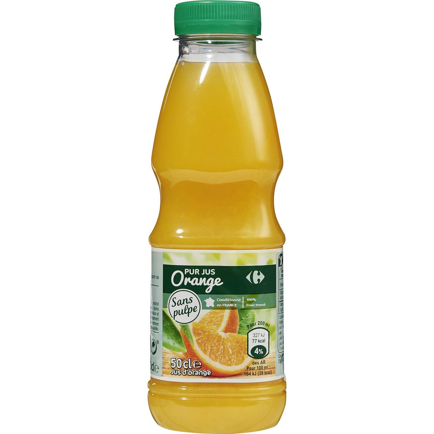 Jus d'orange sans pulpe pur jus CARREFOUR