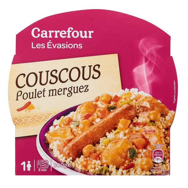 Plat cuisiné micro-ondable 