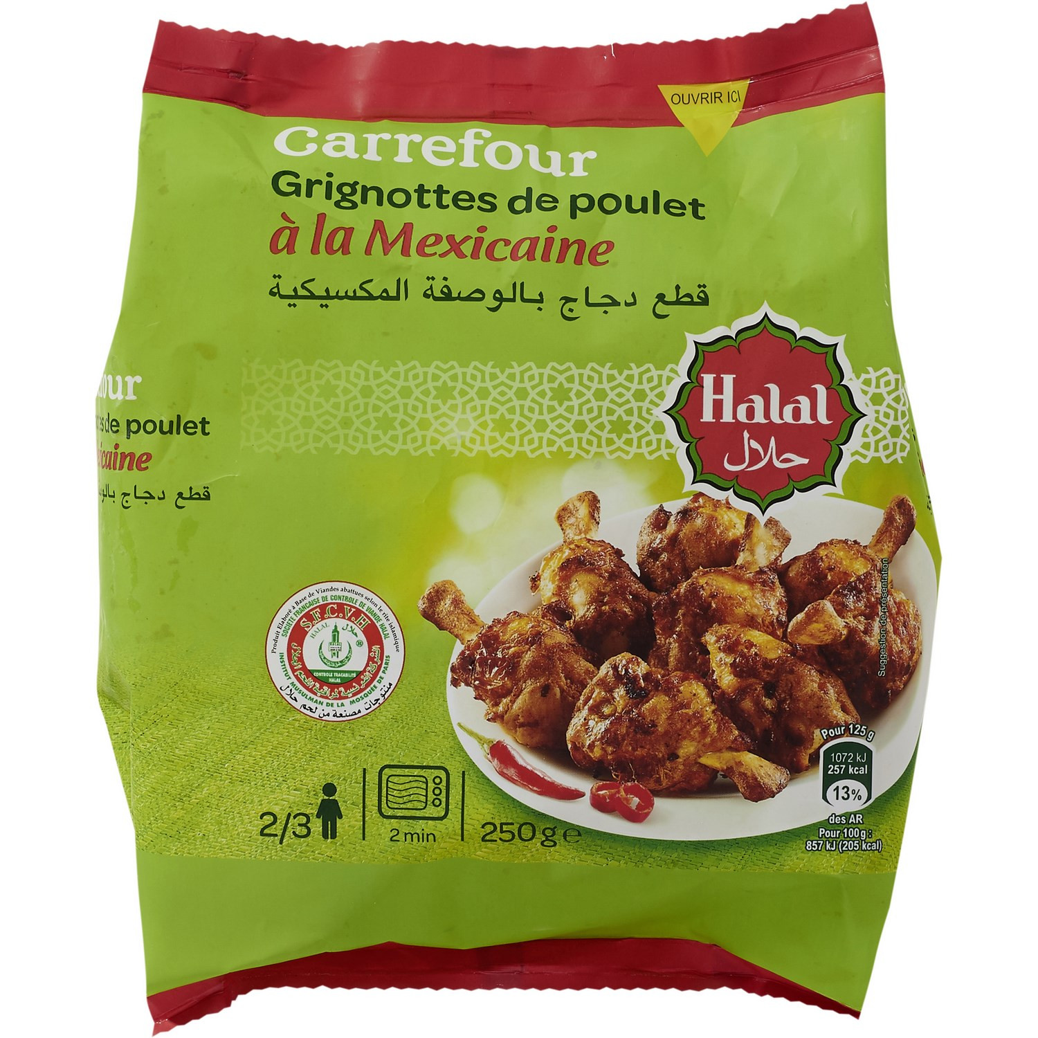 Grignottes de poulet halal à la Mexicaine CARRE...
