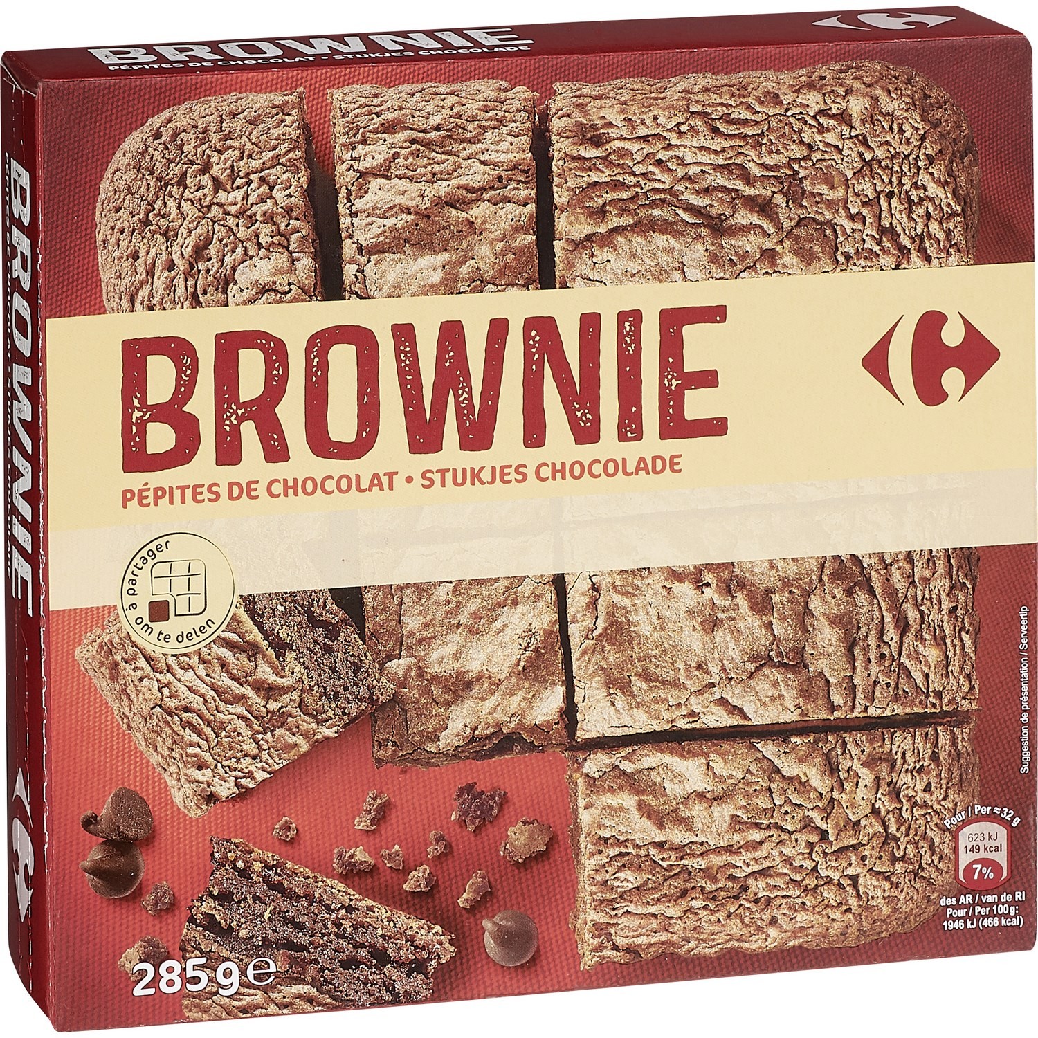Brownie pépites de chocolat CARREFOUR