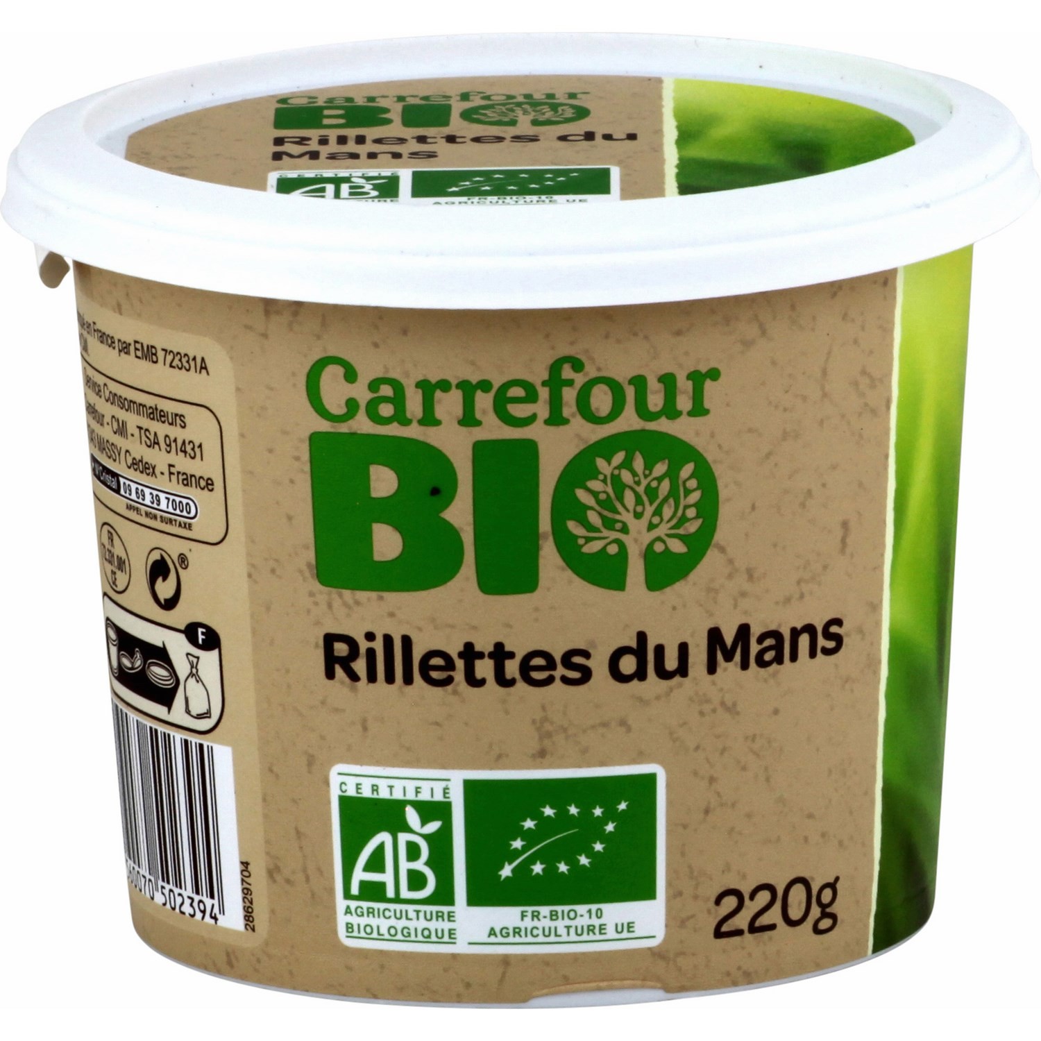 Rillettes du mans  CARREFOUR BIO