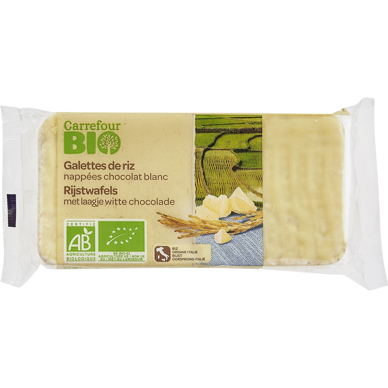 Galettes de riz chocolat blanc CARREFOUR BIO