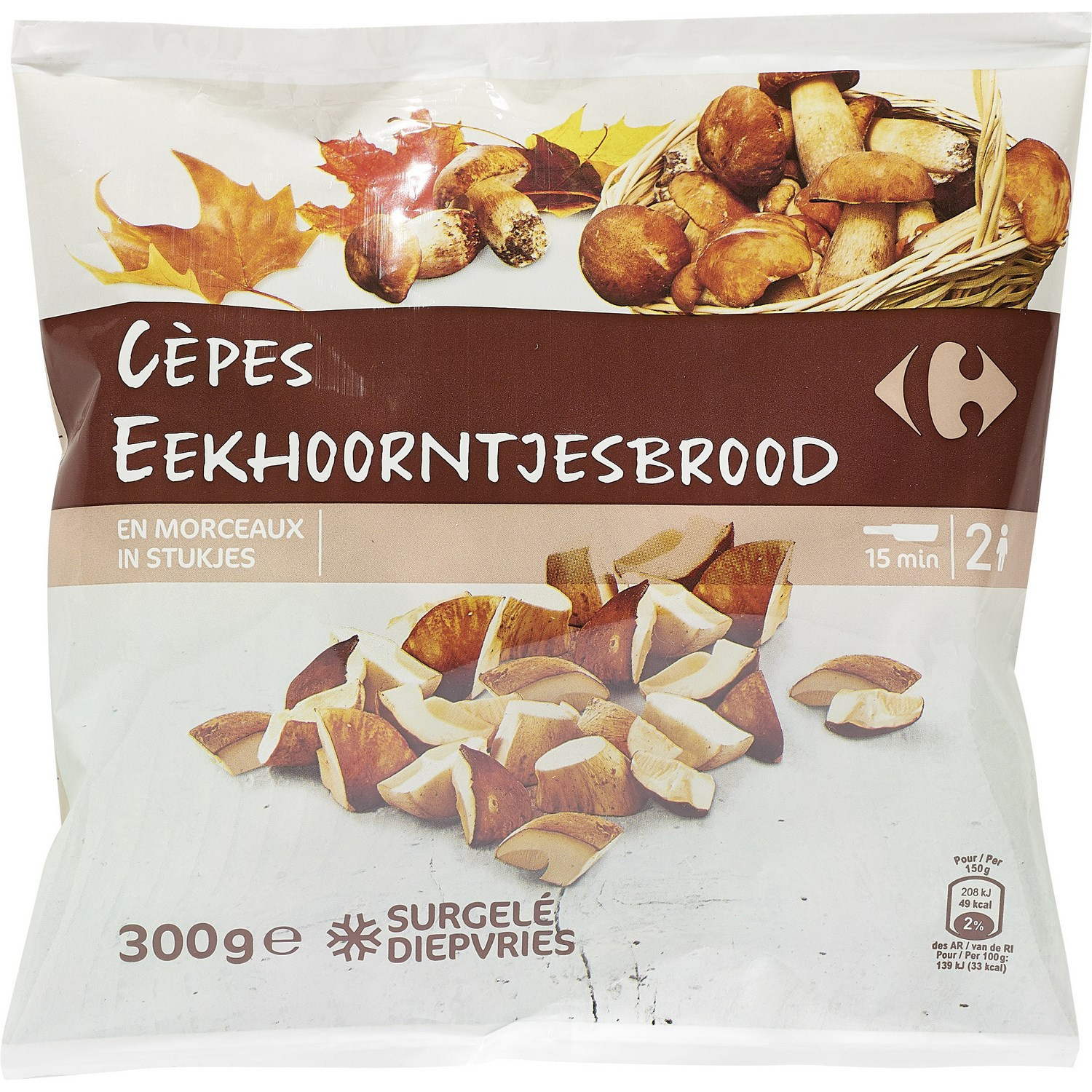 CARREFOUR Cèpes morceaux CARREFOUR code EAN 3560070558100 