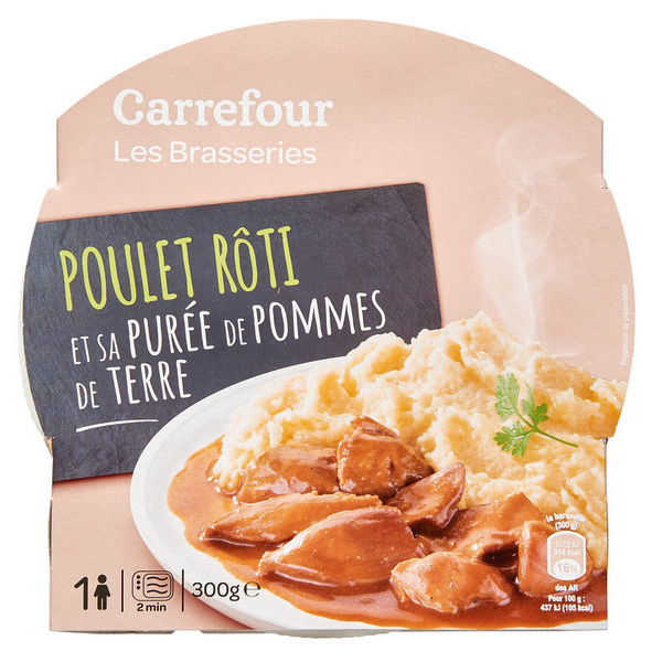 Plats cuisinés individuels micro-ondables