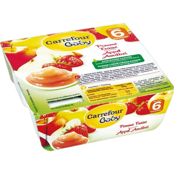 PURÉE DE FRUITS CARREFOUR BABY