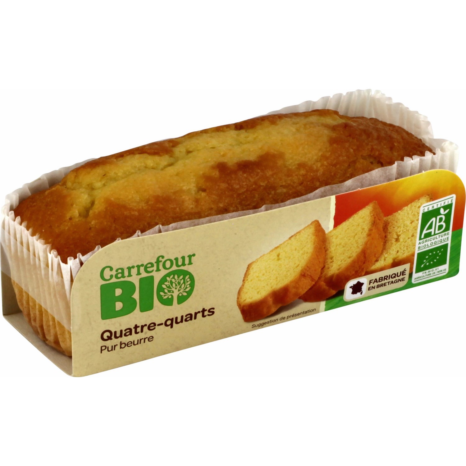Quatre-quarts pur beurre CARREFOUR BIO