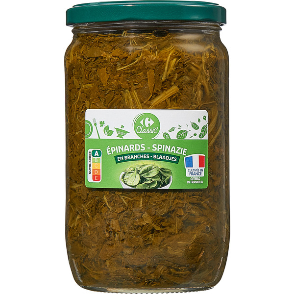 CARREFOUR CLASSIC' Épinards en branches code EAN 3560070657605 