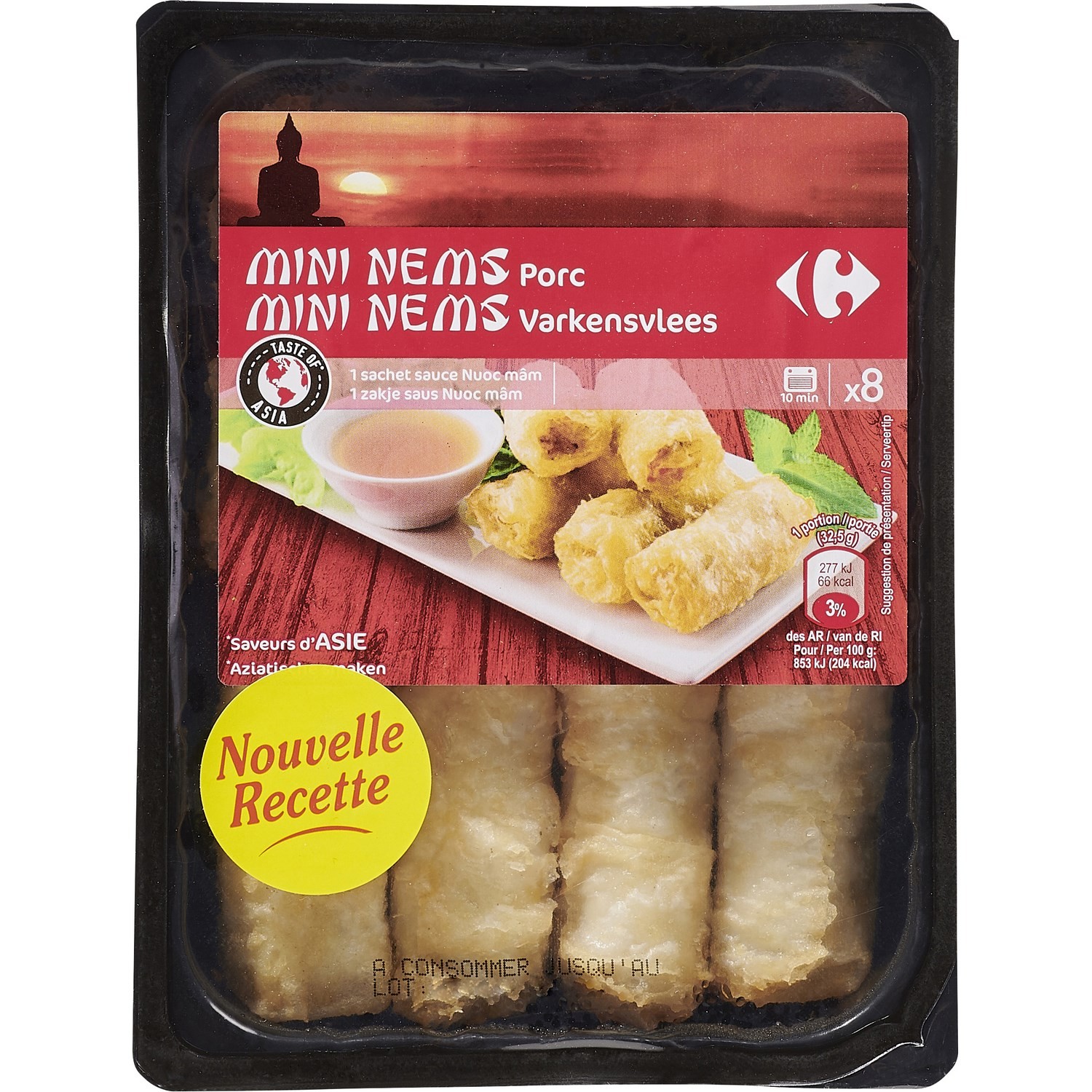 Mini Nems porc + sauce Nuoc mâm CARREFOUR