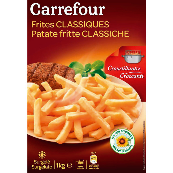Frites croustillantes surgelées