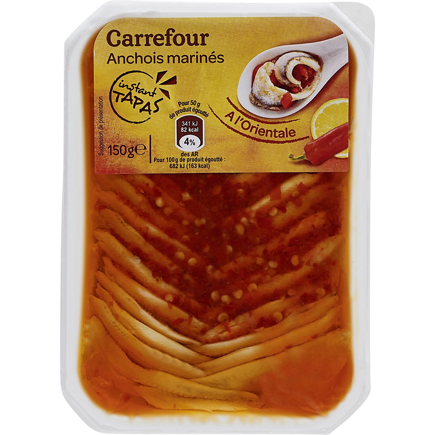 Anchois marinés à l'orientale CARREFOUR