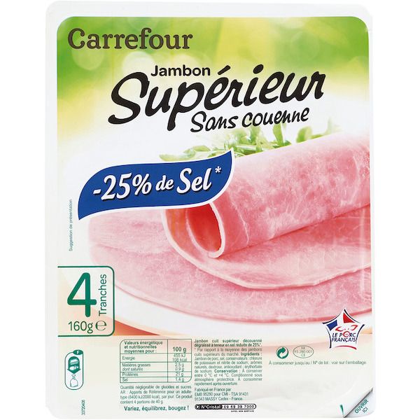 JAMBON SUPÉRIEUR CARREFOUR