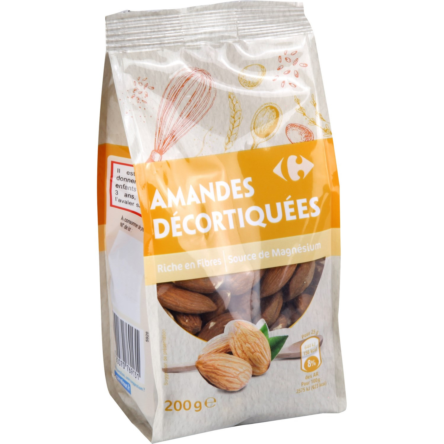 Amandes décortiquées CARREFOUR
