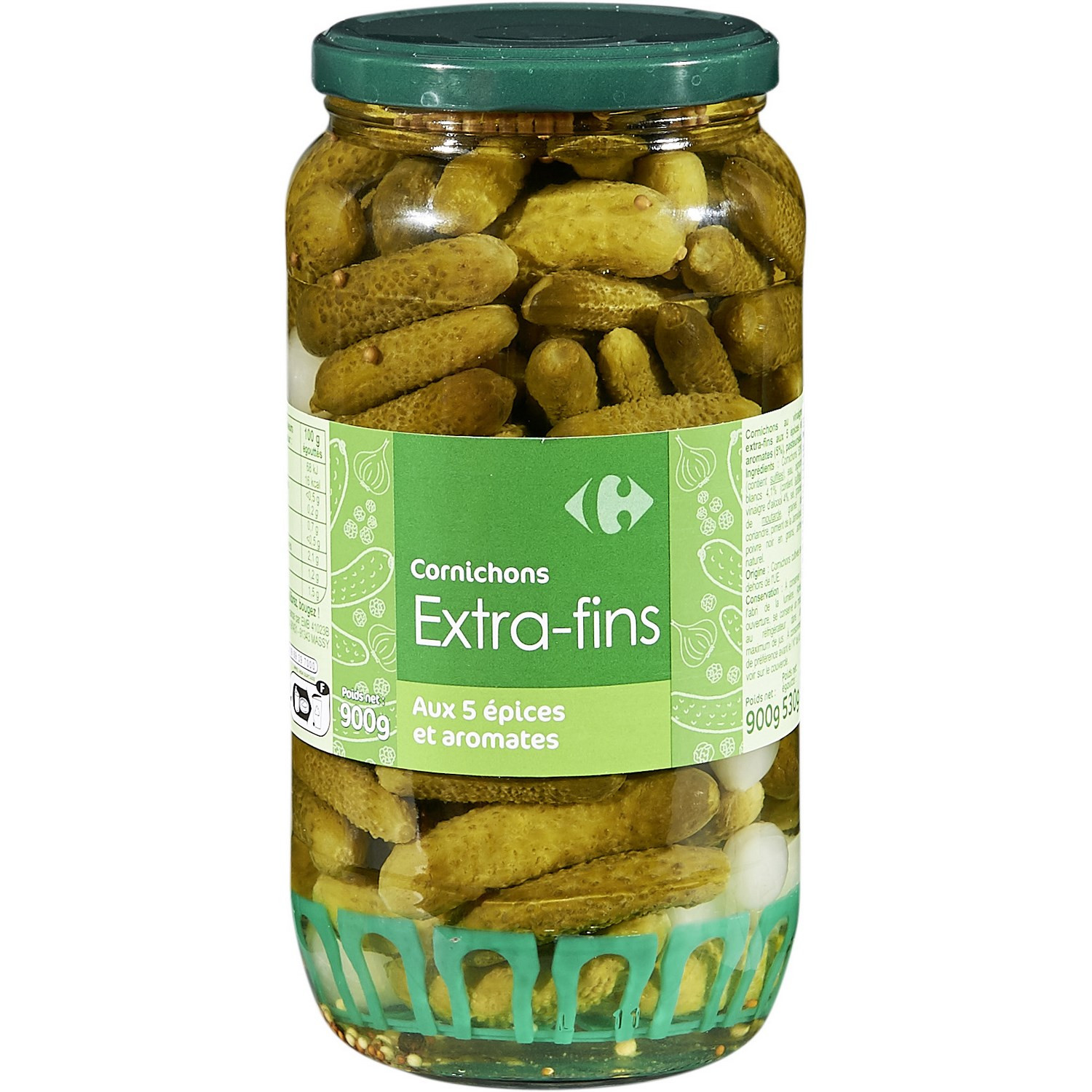Cornichons extra fins 5 épices & aromates CARRE...