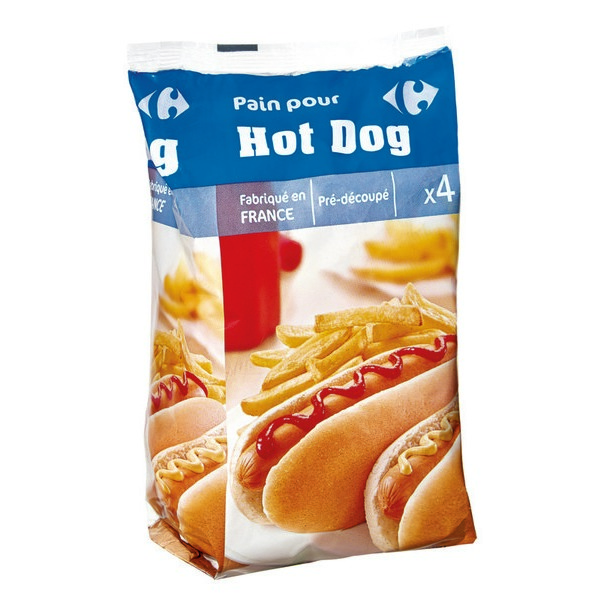 PAIN POUR HOT DOG CARREFOUR