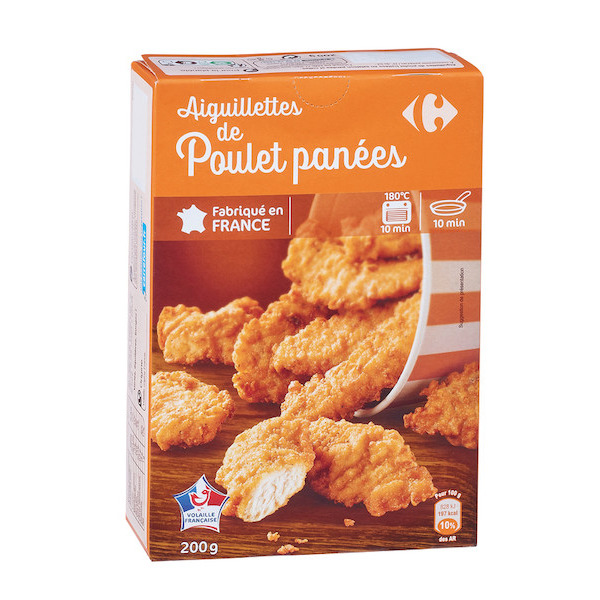Aiguillettes de poulet panées