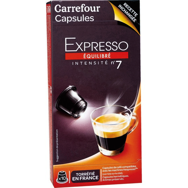 CAPSULES DE CAFÉ CARREFOUR