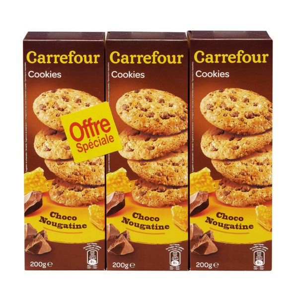COOKIES CHOCO NOUGATINE CARREFOUR
